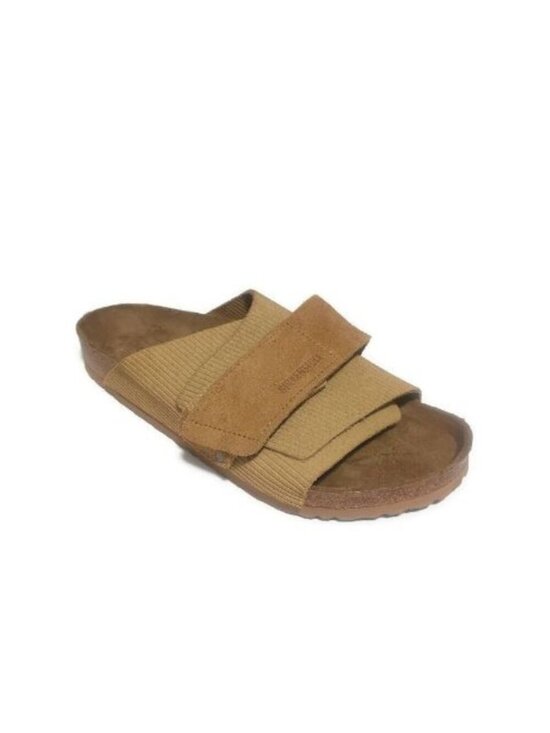 Birkenstock Other - Birkenstock Kyoto Suede Embossed Sandals Mens 10 Corduroy Cork Brown Regular